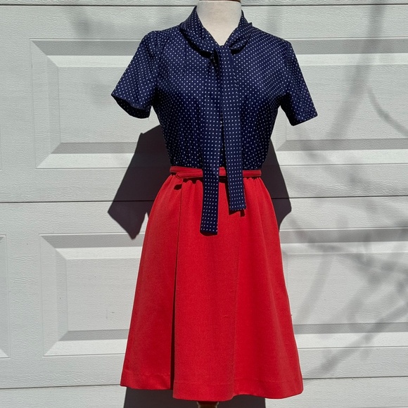 Vintage Cora's Closet Dress (with matching jacket and belt)-petite - Picture 7 of 10